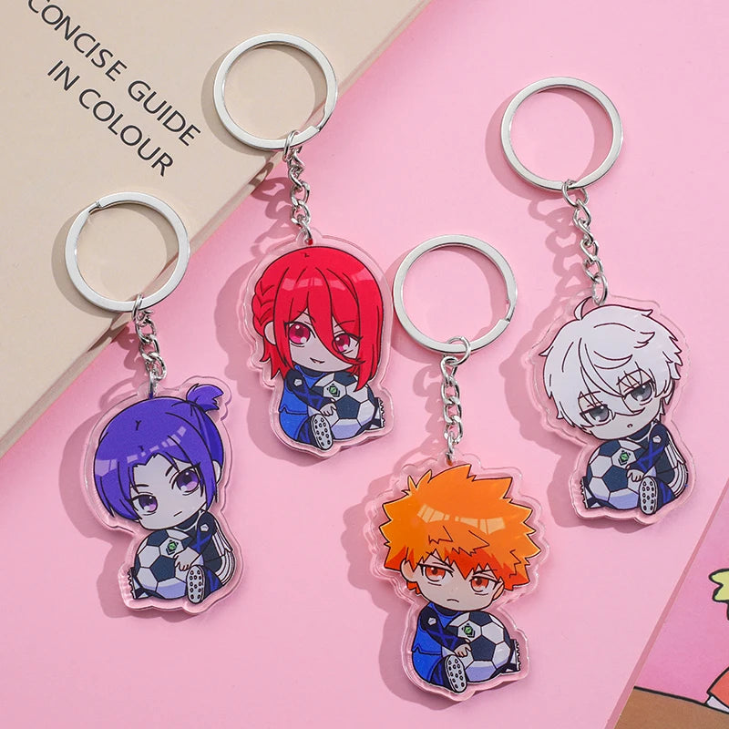 Blue Lock Kawaii Keychain