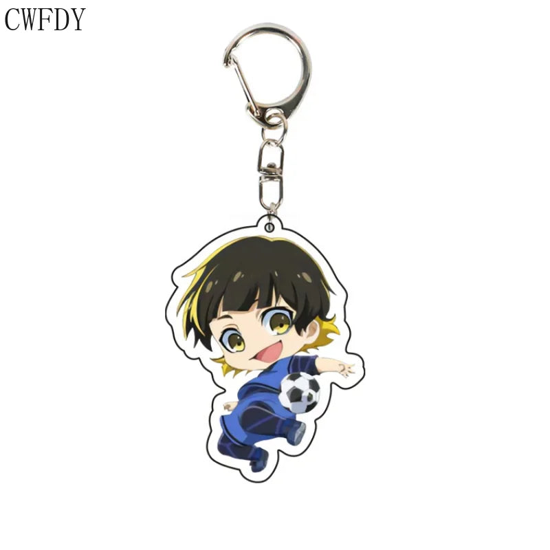 Blue Lock Cute Keychain