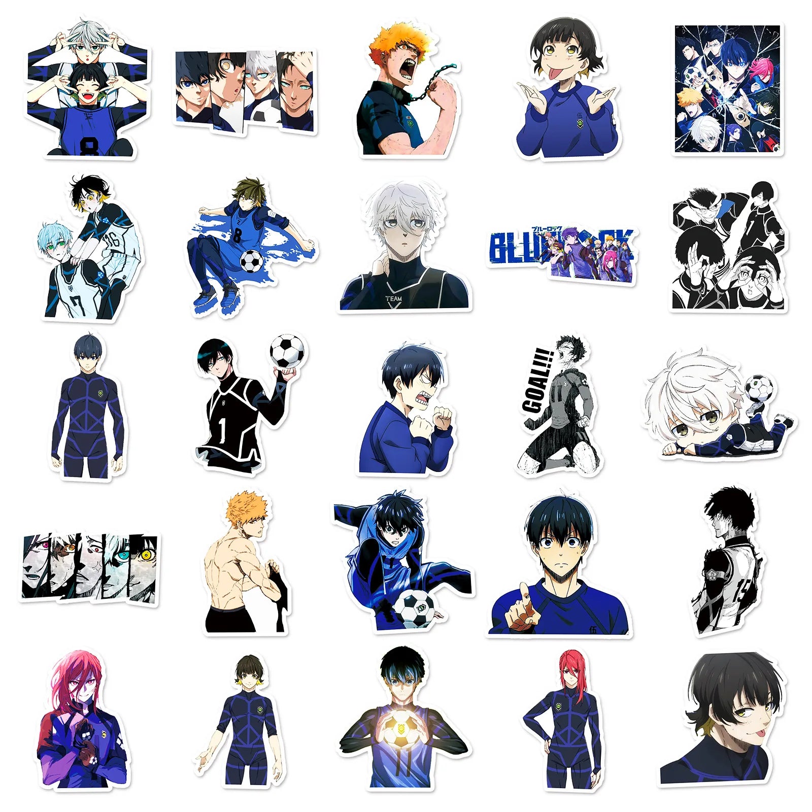 Blue Lock Cute Stickers