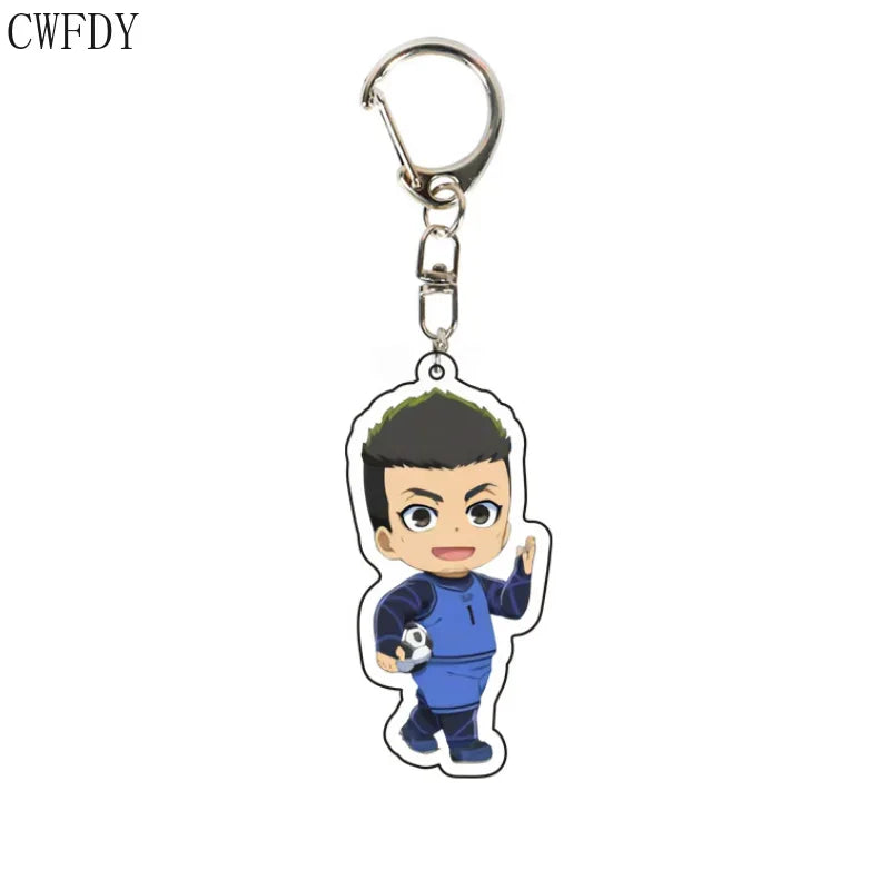 Blue Lock Cute Keychain