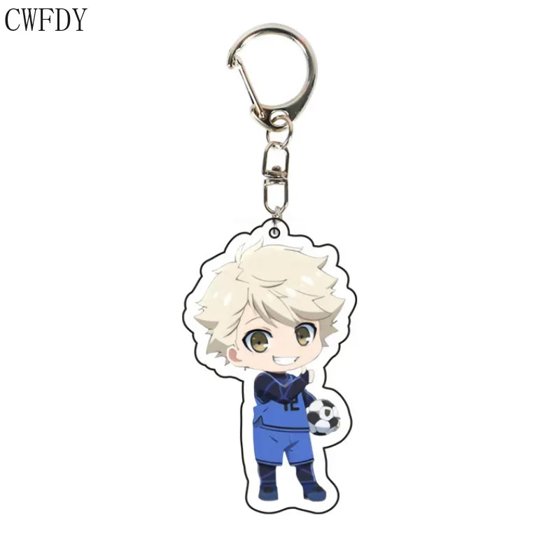 Blue Lock Cute Keychain