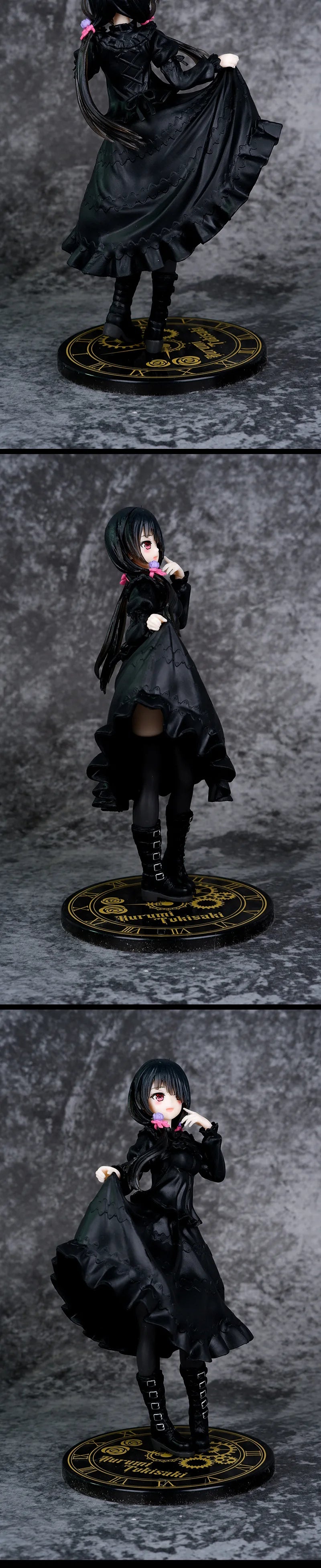 Date A Live Kurumi Tokisaki Black Dress Action Figure