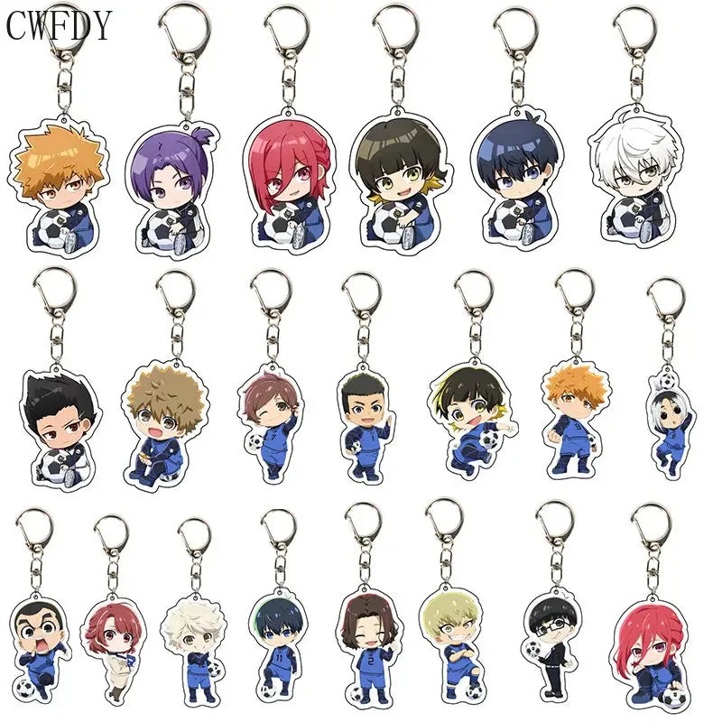 Blue Lock Cute Keychain